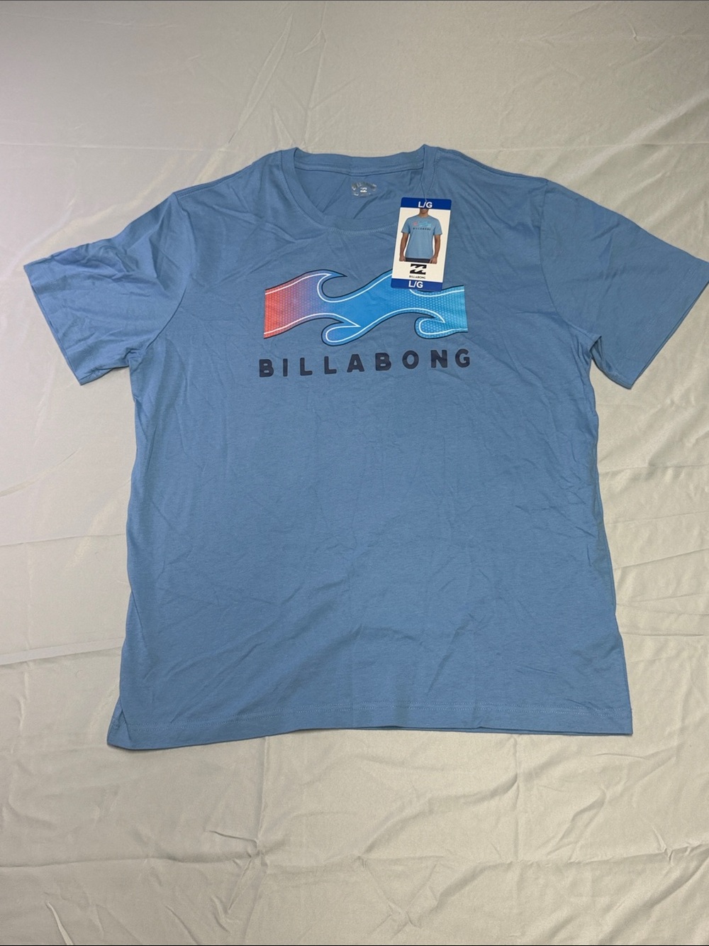 Billabong Men's Blue Logo Short-Sleeve T-Shirt